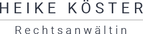 Rechtsanwältin Heike Köster - Logo